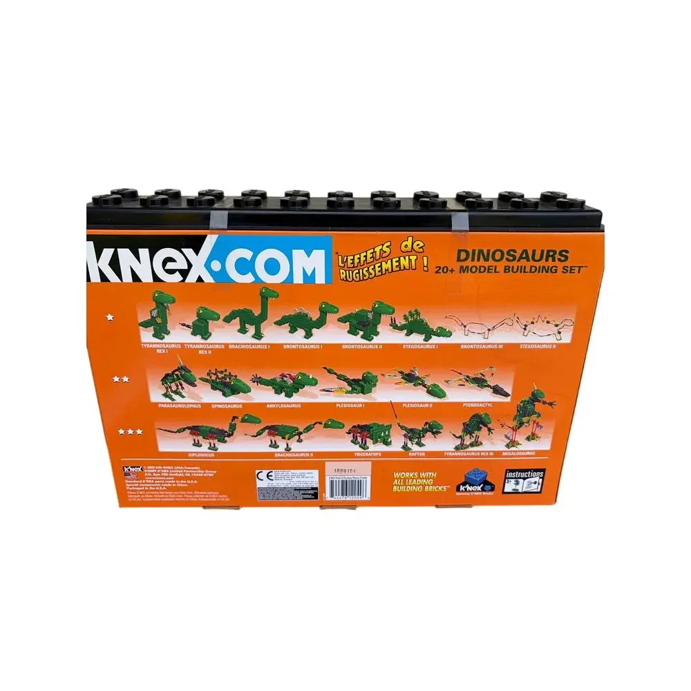 K'NEX DINOSAUR 20+ Model Building Set - KNEX T-Rex with Sound - NIB